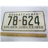Image 1 : 405. 1955 Saskatchewan License Plate