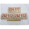 Image 1 : 414. 3 -1971 Saskatchewan License Plates