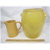 Image 2 : 423. 2 Pieces of Medalta Cookie Jar no Lid Good Shape and Pitcher good shape