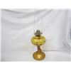 Image 1 : 491. 1880's Amber Inverted Thumbprint and Fan Base #1 Coal Oil Lamp