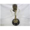 Image 2 : 492. 1880's Antique English Banquet Coal Oil Lamp 17 inches to top burner 10 inch chimney no damage
