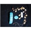 Image 1 : 516.  TURQUOISE, BRACELET, AND NECKLACE