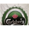 Image 3 : Metal carlsberg tin sign 16"