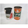Image 2 : Vintage UFA and Shell Oil Cans