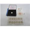 Image 1 : Canadian 125 Year Set 25 Cent 1992 and 2000 Stamp and Token Set
