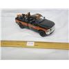 Image 1 : Black Ford Super Duty F350 Harley Davidson Truck with Harley Bike in Back 1/25 Scale