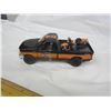 Image 3 : Black Ford Super Duty F350 Harley Davidson Truck with Harley Bike in Back 1/25 Scale