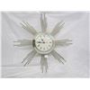 Image 1 : MCM Ingraham Canadian Made 1960's Starburst Clock Working 20 inches across