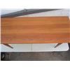 Image 2 : Teak Mid Century Modern made in Denmark Large Coffee Table Marked 57 inches long 21 inches wide 21 i
