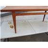 Image 3 : Teak Mid Century Modern made in Denmark Large Coffee Table Marked 57 inches long 21 inches wide 21 i