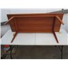 Image 6 : Teak Mid Century Modern made in Denmark Large Coffee Table Marked 57 inches long 21 inches wide 21 i