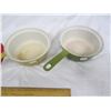 Image 3 : 2 MCM Cast Iron Pots and One Red Lid Made in Belgium