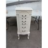 Image 1 : Vintage Large White Jewelry Chest 40 inches tall