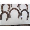 Image 2 : Lot of 9 Antique Horse Shoes