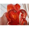 Image 4 : Vintage orange blown glass ( chalet)- 17 inch tall