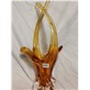 Image 2 : Amber vintage 15 inch blown glass