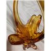 Image 4 : Amber vintage 15 inch blown glass
