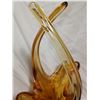 Image 5 : Amber vintage 15 inch blown glass