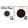 Image 2 : ANTIQUE RUPEE AND 1877 STATES OF JERSEY 1-12 SHILLING