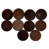 Image 1 : MIX OF 1900-1913 LARGE CENTS TOTAL TEN COINS
