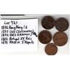 Image 2 : 5 ANTIQUE FOREIGN COINS, SEE PHOTOS