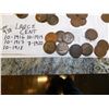 Image 4 : 1916-1920 LARGE CENT LOT SEE PHOTO, 47 COINS