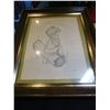 Image 1 : VINTAGE PENCIL DRAWING IN 10 X 12 FRAME