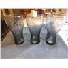 Image 1 : 3 SMOKE COLOURED COKE GLASSES