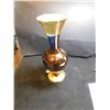 Image 2 : MADE IN ITALY GOLD COLOURED VASE 7 ½" TALL