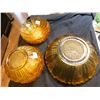 Image 2 : 1960 ANCHOR HOCKING HARVEST GOLD COUNTRY ESTATE, SALAD BOWL & SIX BOWLS
