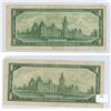 Image 2 : Lot of 2 1967 canadian $1 replacement bills- **N/O0090614 and *B/M1561509