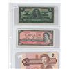 Image 1 : Lot of 3 (1937-$1, 1954-$2 and 1986-$2) canadian bills