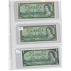 Image 2 : Lot of 6 (4x1954 and 2x967) canadian $1 bills