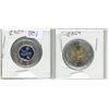 Image 1 : Lot of 2 (1924-2024) 100th anni. Air force coloured/non-coloured toonies