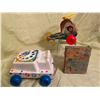 Image 2 : 3 Vintage Fisher Price toys - chatter telephone, Mini copter, Pocket radio - working