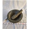 Image 1 : Granite mortar and pestle - heavy, like new