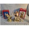 Image 1 : 2 Christmas figurines - light up angels & Santa lamp