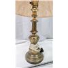 Image 2 : Vintage solid brass table lamp, w/ shade