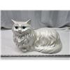 Image 1 : Large vintage white cat figurine - 16"W stamped 1978