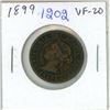 Image 1 : 1899 Canadian Victorian Large Cent. VF-20.
