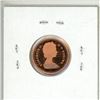 Image 2 : 1981 Canadian Cent. Proof with Ultra Heavy Cameo. The first year that Proof coins were made at the R
