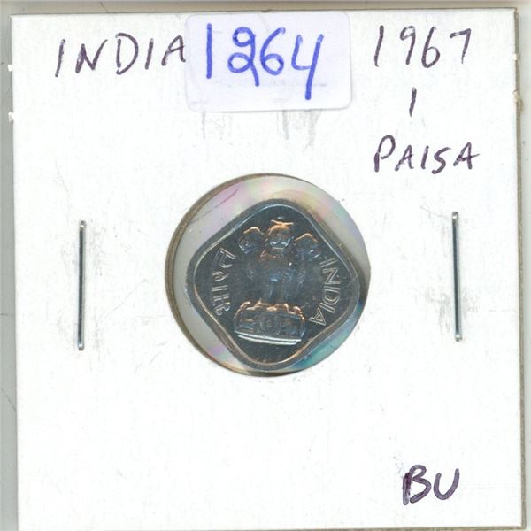 India. 1967 1 Paisa. BU.