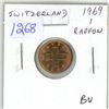 Image 1 : Switzerland. 1969 1 Rappen. BU.