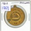 Image 1 : 1962 Shriners Convention brass medal. BU.