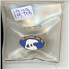 Image 1 : Paleejook Expo 1985 enamel pin with polar bear. Issued in 1985 in the North West Territories, in wha