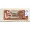 Image 1 : Malaya. Japanese Invasion Money. ND (1942) 50 Cents. Issued by the Japanese Military during the occu