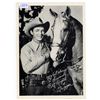 Image 2 : Black & White photograph of Roy Rogers & Trigger. Signed. 5" X 7".