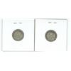 Image 2 : 2 Canadian silver 10 cent coins - 1918-1919