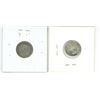 Image 2 : 2 Canadian silver 10 cent coins - 1936 & 1962
