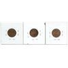 Image 2 : 3x 1936, 1950 & 1952 Canadian small cent pennies